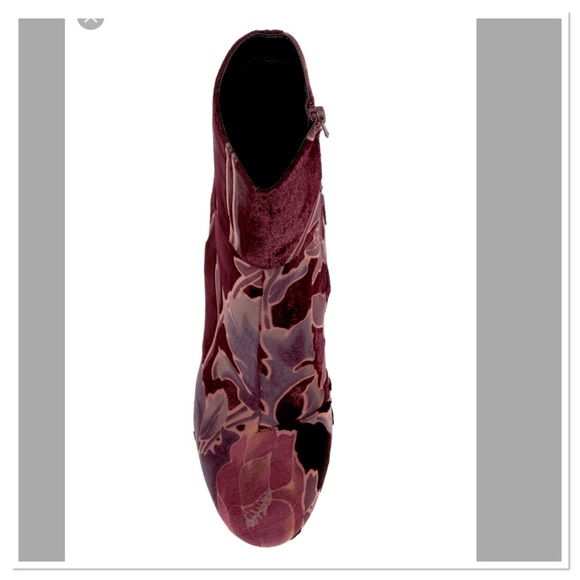 Steve Madden Goldie Block Heel Mid Floral Booties - Picture 6 of 8